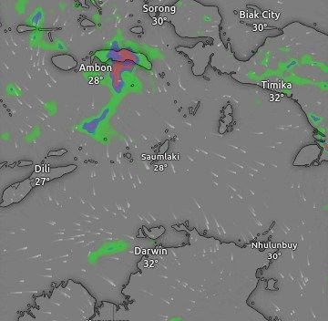 Interactive Live Maps - Darwin Ocean Visibility Live Map