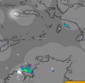 Darwin Live Weather Radar Map