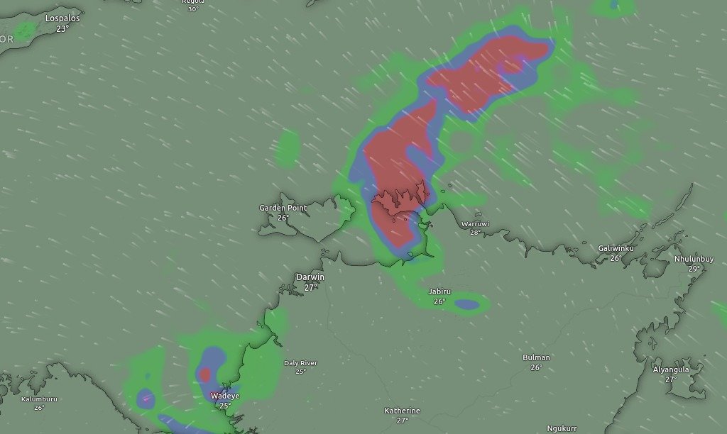 Darwin visibility April 2025