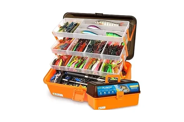 PLUSINNO Large 3 Layers Tackle Box.